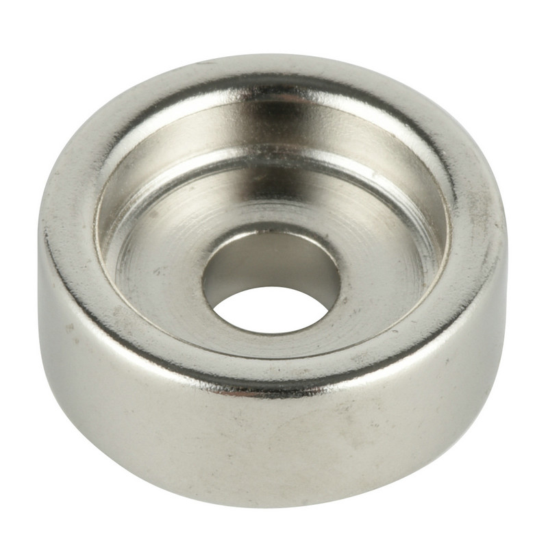 Neodymium magnet countersunk