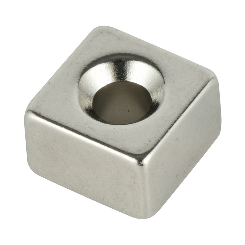 Neodymium magnet countersunk